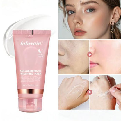 Masque de Nuit Enveloppant au Collagène – Soin Repulpant & Régénérant