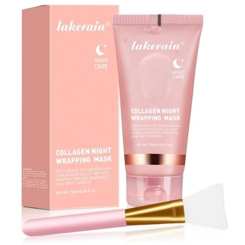 Masque de Nuit Enveloppant au Collagène – Soin Repulpant & Régénérant