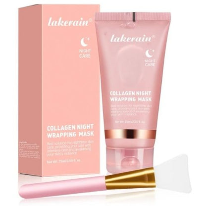 Masque de Nuit Enveloppant au Collagène – Soin Repulpant & Régénérant