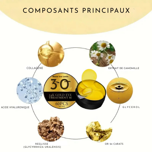 Golden Eye – Patchs Dorés Anti-Fatigue & Regard Sublimé