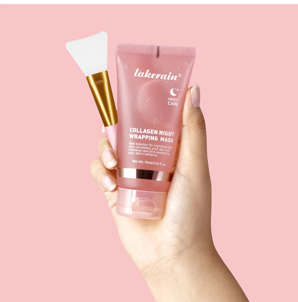 Masque de Nuit Enveloppant au Collagène – Soin Repulpant & Régénérant